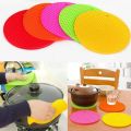 Silicone Trivet Mat – Non-Slip Pot Holder | Round Heat Resistant Silicone Mat for Kitchen Dishes | Multi-Function Hot Pad. 