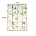 Roman Blind Flower Pattern Elegant Window Curtain for Home. 