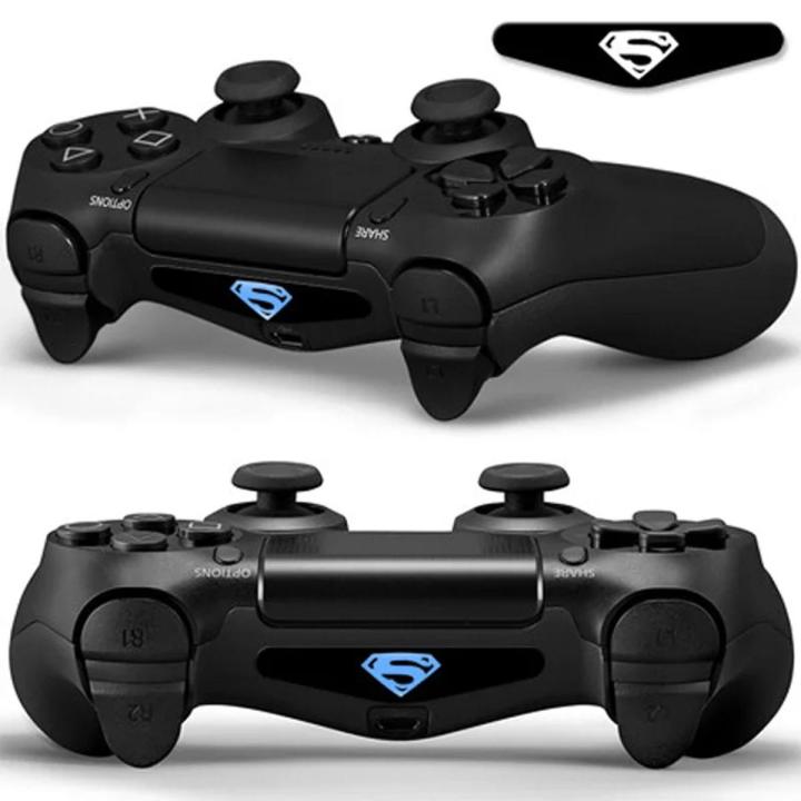 Superman Led Light Bar Decal Sticker For Playstation 4 For Ps4 Controller Dual Shock Joystick Decor