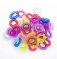 Pack of 10 hair ponies small size(Spiral). 