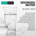 Nature Divine Demineralized Deionized Water 250 ml - Laboratory, Cosmetics and Analytical Grade. 