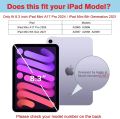 iPad mini 6 2021 / iPad Mini 7 2024 Screen Protector for iPad mini (A17 Pro, 2024 Model, 7th Generation) / iPad mini 6 (2021 Model, 6th Generation), 8.3-Inch, Tempered Glass. 