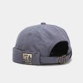 Short Punk Hat Women Trend New Retro Brimless Melon Skin Hat Fashion Versatile Hat Men Street Hip Hop Cap Without Visor. 