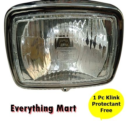 Head Light Complete for all 70cc Bike - Headlight for Motorcycle CD70, China Bike & 70cc Honda – Front Light for Bike with 1 Free Klink Protectant Rose – Head Lights for 70cc Honda & CD70 Bikes - Good Quality Light