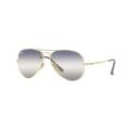 Ray-Ban Gradient Aviator Metal Gold Frame Blue/Grey Gradient Lenses-RB3689-001GF-55. 