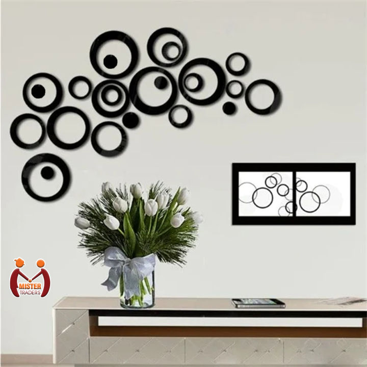 Set of 24 Wooden Rings Wall Art I New Wooden Wall Art For Room Decorating I Wooden Wall Art I Room Decorating Wall Art I Wall Art I Wall Art Designs I New Wall Art For Room