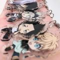 Anime Black Clover Keychain Asta Yami Luck Voltia Cartoon Accessories Key Chain Backpack Pendant Cartoon Prop Badge. 