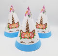 UNICORN THEME BIRTHDAY PARTY CAPS ( PACK OF 10 CAPS ). 