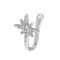1 Pc Korean adjustable no-Piercing Nose Ring for girls. heart Star Crown Clip on Nose Ear Clip Cuff Earring for Women Girl Gift Body Jewelry, without piercing nose pins for girls, trendy fashionable nose accessories by HACHEM MALL. 