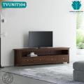 TVUNIT104 - Sheesham Wood Dark Brown Polish Finish TV Console Entertainment Unit Living Room Table TV Bedroom Furniture Desk. 
