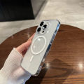 Original Transparent Magnetic For Magsafe Wireless Charger Case For iPhone 14 Pro Max Cover Accessories. 