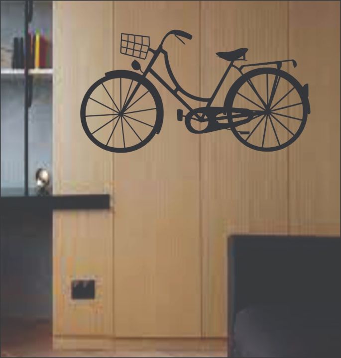 TOLARY Bicycle Sticker vinyl Wall Art, Cycling Gifts For Girl, Bike Gifts, Bicycle Wall Decor, Large Bike Wall Art sticker  elegant decor