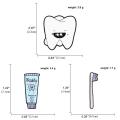Cute Cartoon Toothpaste Toothbrush Brooch Fashion Enamel Dental Health Warning Collar Lapel Pin Jewelry Gifts for Kids Trinket. 