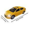 Hyundai Elantra Die cast 1:32 Scale Model With Lights and Sound - Alloy Children's Sports Model Car Die-Cast Metal Toy Car - Front Doors Open - Size Approx. 5 inch - Yellow. 