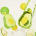 600ml Newest Super Cute Avocado Straw Plastic Water Bottle for School Kids Children Outdoor Portable Strap Summer Sports Water Bottle. 
