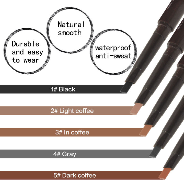 5%20Colors%20Natural%20Makeup%20Double%20Heads%20Automatic%20Eyebrow%20Pencil%20Waterproof%20Long-lasting%20Easy%20Ware%20Eyebrow%20Pen%20with%20Eyebrow%20Brush%20-%20Image%207