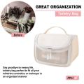 Wash Bag Toiletries and Cosmetic Organizer Bags with Full of Storage | Make Up Bags Pouch with Zipper For Travelling | Multipurpose Luxury Traveling Cosmetic Bags for Women. 