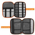 Nax-3c Multi-Function Digital Accessories Storage Organizer Power Bank Data Cable Pouch. 