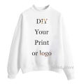 Sudadera Mujer 2021 Custom Hoodies DIY Sweatshirts White Pink Hoodie Warm Customized Hoody Pullover Personalized Sweat femme. 