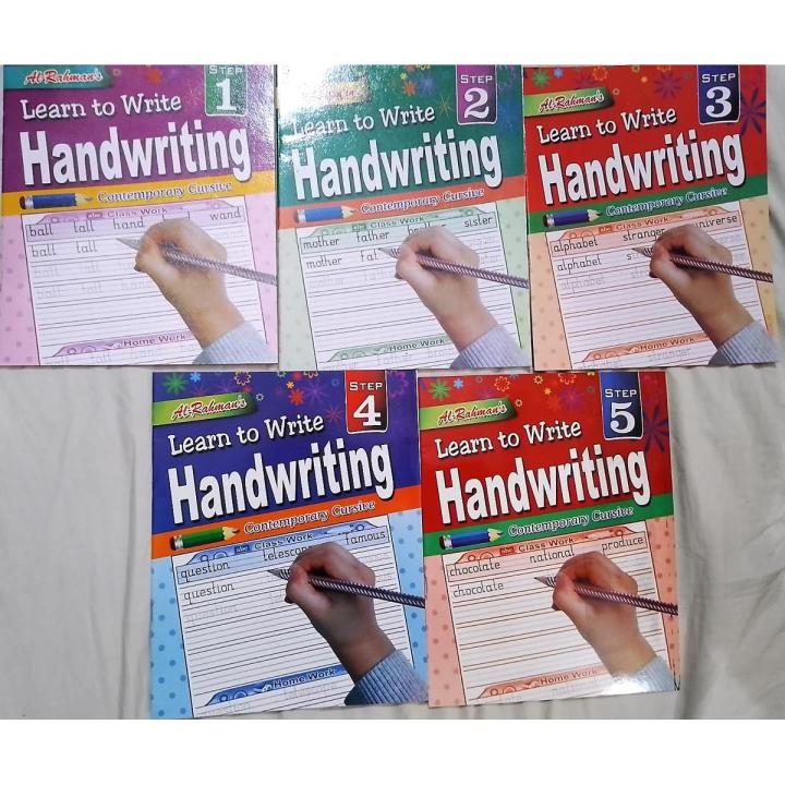 Learn and Write | Practice English Contemporary Cursive Writing | Modern Print | Improve your handwriting series | Best gift for kids | 5 books in a pack