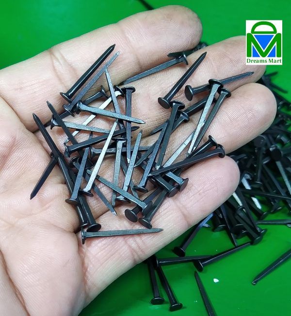 DreamsMart 1 inch 60g (150pcs Approx) Shoe Tacks Nails Fasteners Kheel Iron Chappal Sandal Shoes Wood Fly board nail
