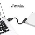 USB Adapter PC 6P+7P CD DVD Rom SATA to USB 2.0 Converter Slimline Sata 13 Pin Drive Cable for PC Laptop Notebook. 