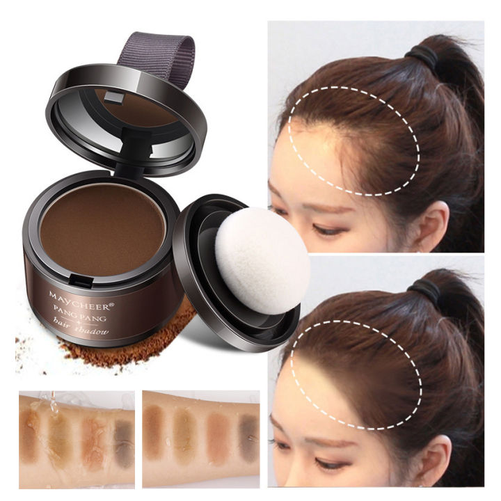 Maycheer Hair Fluffy Powder Instantly Black Root Cover Up Natural Instant Hairline Shadow Powder Hair Concealer Coverage