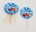 ANGRY BIRDS THEME CUPCAKE TOPPERS PACK OF 10 CUPCAKE TOPPERS. 