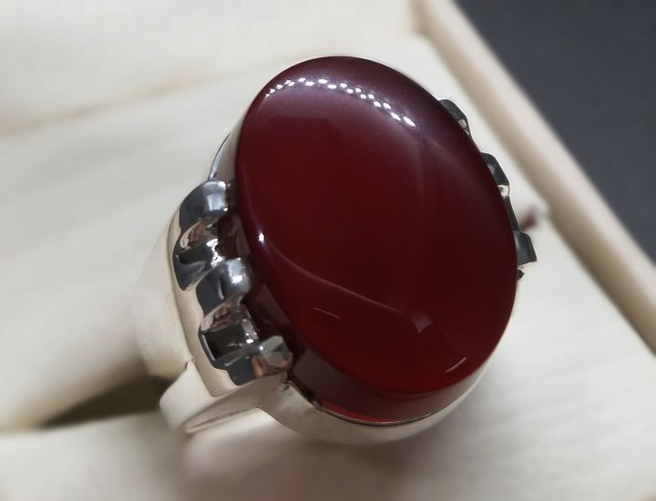 Mens%20Yemeni%20Deep%20Brown%20Aqeeq%20Ring%20Sterling%20Silver%20925%20Brown%20Onyx%20Ring%20Brown%20Carnelian%20Ring%20Hakik%20Ring%20Shifat%20al%20Abad%20Aqiq%20Ring%20Agate%20Ring%20Chandi%20Ring%20Yemeni%20Akik%20Ring%20Original%20Gemstone%20Ring%20For%20Men%20-%20Image%203