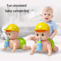 Cute Crawling Baby Toy  Musical Crawling Baby  Crawling Toy  Musical Toy for Baby  Baby Activity Toy for Kids Funny Crawling Baby With Light Music - Newborn Toy Cute Crawling Baby With Little Feeder Bottle - Parents Child Interactive Toy Best For Gift. 