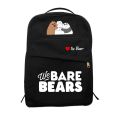 We Bare Bears Backpack for School College Boys and Girls Fashion Bag. 