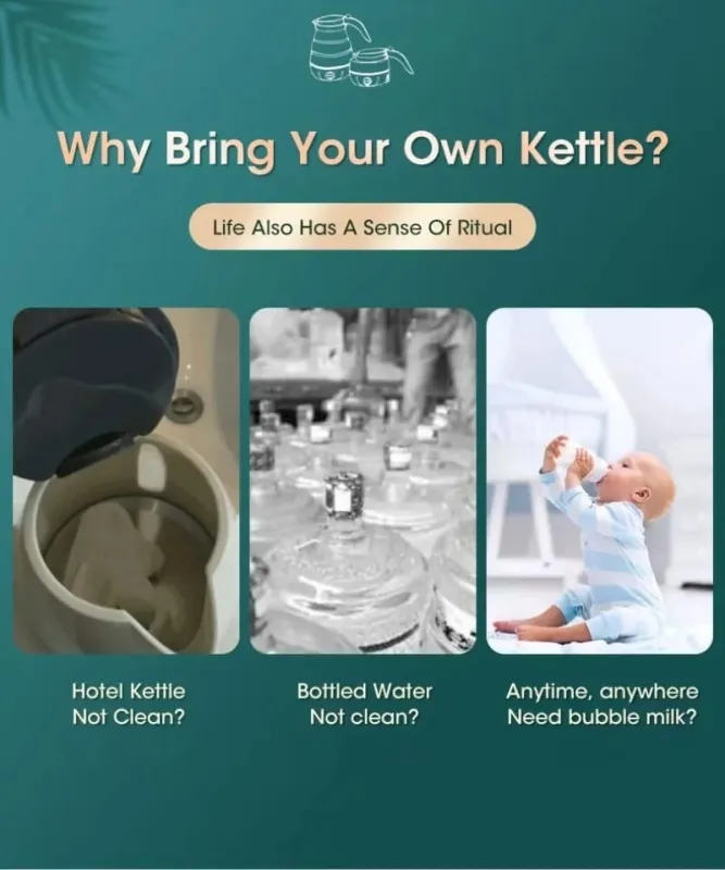 Fast Water Boiling 600 ml Portable Kettle Travel