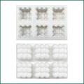 Bubble Candle Molds Silicone 6 Cavity Bubble Cube Silicone Candle Mold 3D Bubble Ball Mousse Cake Silicone Mold For Diy Crafts Making Handicrafts Candle Decorations Molds For Candles. 