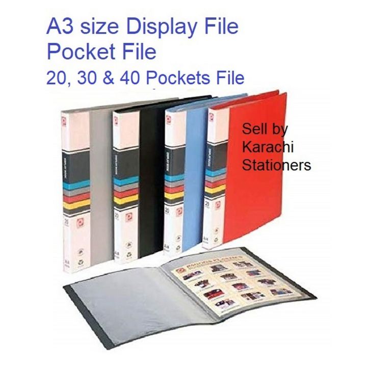 A3%20size%20Display%20Plastic%20Sheet%20file%20Book%20Clear%20Pockets%20can%20display%20multicolor%20-%20Image%202