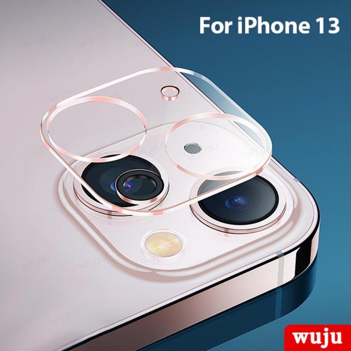 WUJU 4Pcs Full Cover Camera Lens Protector Tempered Glass For iPhone 11 12 13 Pro Max mini Screen Protector For iPhone 13 12 11 Camera Protector Glass