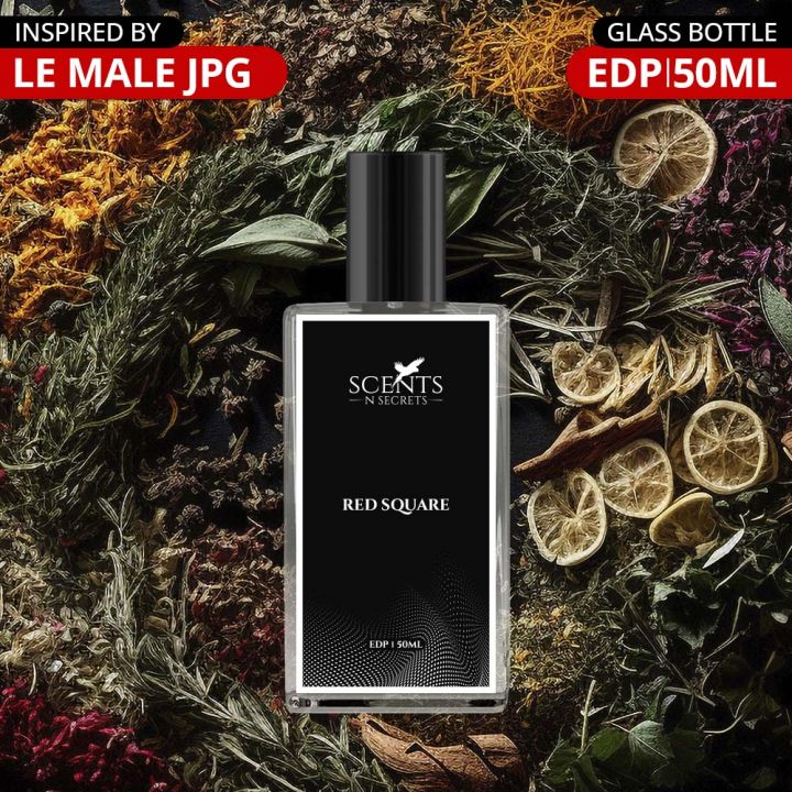RED SQUARE - INSPIRED BY LE MALE JPG | EDP (Spray Perfume) | SCENTS N SECRETS | 50ml