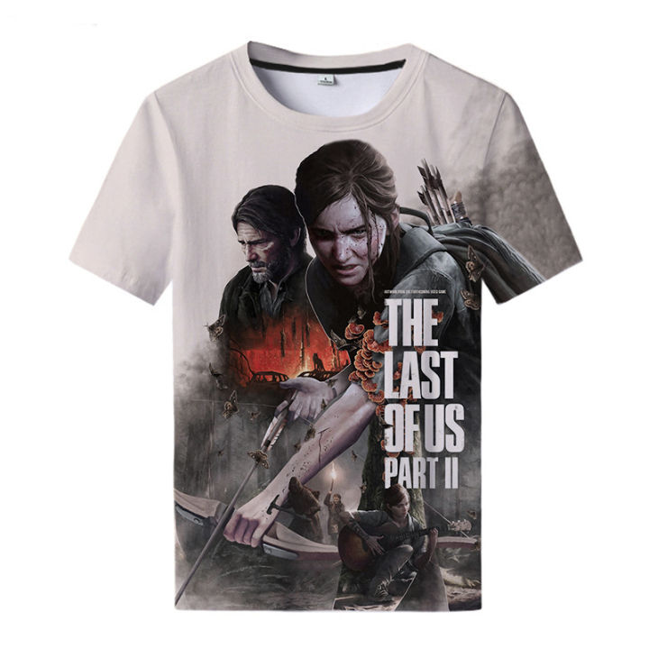 Summer Fashion Game The Last Of Us Part 2 Printed 3D T-shirt Men Women Casual Streetwear T Shirt Male Short Sleeve Tshirt Tops