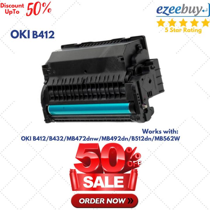OKI B412 44574302 Drum Black Laser Drum Cartridge