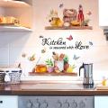 Kitchen Wall Stickers Modern Kitchen Lettering Wall Stickers Stylish Home Decor for Background Sticker. 