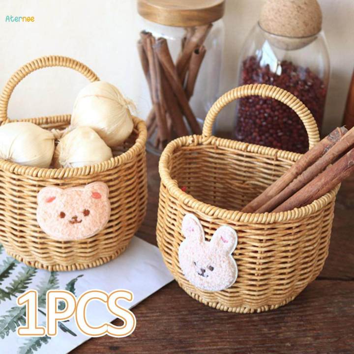 Hanging Storage Basket Wall Mount Basket for Bathroom Snacks