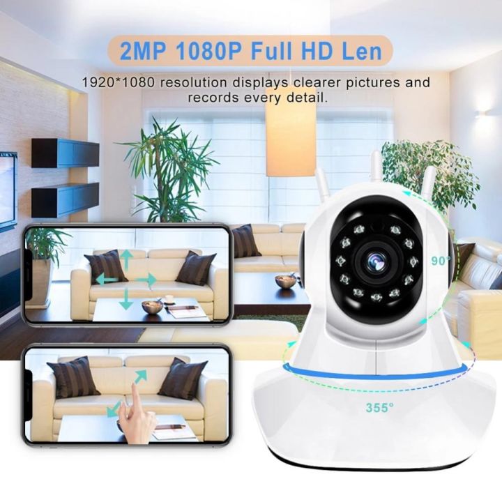 Wireless%20Wifi%20IP%20CCTV%20Security%20Camera%20V380%20-%20Wireless%20IP%20Camera%20360%C2%B0%20view%20Rotatable,%20HD%20WiFi%20CCTV%20Surveillance%20Camera%20-%20PTZ%20-%20Night%20Vision%20-%20Two%20Way%20Audio%20-%20SD%20Card%20Slot%20-%20V380%20(White)%20-%20Image%203