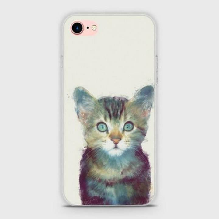 iPhone 7 Cover - SkinLee HQ Hybrid Case (Soft) - Dreamy Abstract Cat - SKINLEE-439-1-97-4