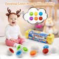 Kids Matching Eggs Shapes and Colors set for Toddlers, 6 Pcs or 12PCS Preschool Educational Learning Color & Shape Recognition STEM Toy– Montessori Geometric Eggs – Sorting Fine Motor Skills, Easter Gifts Basket Stuffers. 
