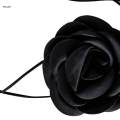 Flower Choker Necklace Romantic Collar Necklaces for Black. 
