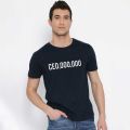 CEO,OOO,OOO Printed Cotton Half Sleeves O Neck T Shirt For Men & Women. 