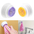 New No Drilling Self Adhesive Cloth Tea Rack Napkin Push Clip Hook Home Kitchen Bathroom Organizer Accessories Clip Wash Cloth  No Holes Self-adhesive HOOK Wall Mount Bathroom Towel Holder. 