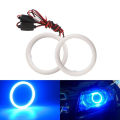 2PCS Angel Eyes Halo Ring COB Led Car Motorcycle Scooter Headlight Decorative Fog Width Light 12V 24V White Red Blue Green Amber. 