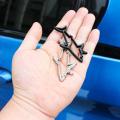 3d Metal Car Styling Sticker Hollow Fish Shark Emblem Motorcycle Automobiles Fuel Badge Trunk Computer Decals Accessori T1i6. 