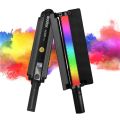 Godox LC500R Mini RGB LED Light Stick Lighting Adjustable 360° Full Color with Barndoor. 