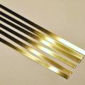 1mm*1inch * 96inches wall decor brass look pvc strip / pvc golden strip / golden patti for wall / golden mirror strip. 